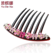 Ya na rhinestones jewelry Combs Korea hair accessories plug comb bridal fashion hair comb Q0733