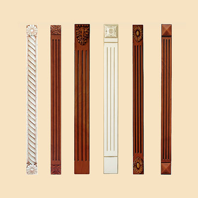 装饰实木线条 水曲柳罗马柱 门套线 顶角线 门楣线橱柜罗马柱配件
