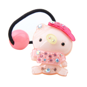 Baojing children hair ornaments cute pig candy-Korea hair rope girls '' hair band elastic high elastic hair bands