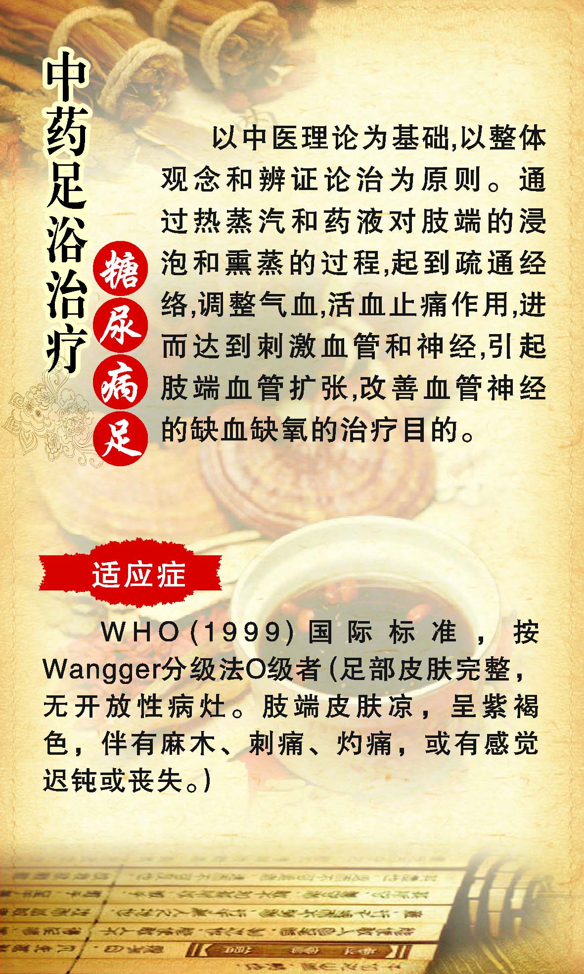 足浴海报印制展板写真喷绘城重中药糖病知识写真