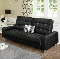 特价简约现代 双人沙发 皮艺多功能沙发床小户型沙发 折叠沙发床