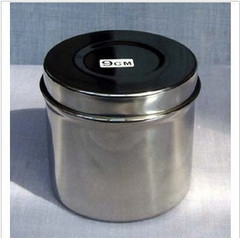 医用不锈钢棉花缸棉球罐油膏缸棉花罐酒精罐棉缸不锈钢消毒缸
