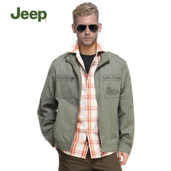 JEEP吉普专柜正品 男装外套棉质休闲品牌单夹克 欧码宽松JS8WJ019