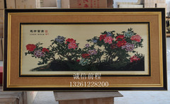 三奇帝 花开富贵2446X1006 铜版画 铜工艺 工艺品 壁画 厂家直销