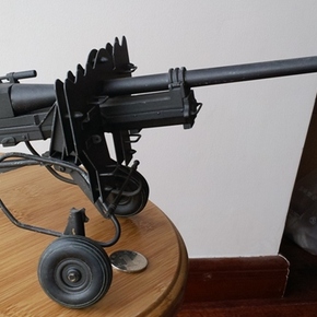 6兵人武器模型二战德军小山炮山地跑不能发射金属铜