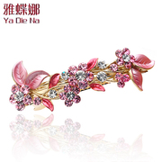 Elegant rhinestones Butterfly na Korea Korean bow hair clip ponytail hair clip spring clip children head ornaments