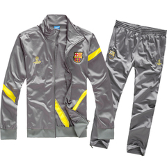 巴萨清仓长袖组队套装男足球训练服套装足球服球衣套装足球队服