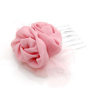 Post Korean version of smile package rose Barrette headdress, a fabric comb comb insert made of diamond fork women hair accessory jewelry