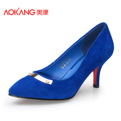 Aucom new Korean fashion and comfortable Scrubs professional shoes women's shoes fashion cashmere pointed high heels