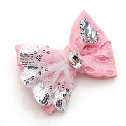 Smiling bow package email catch chain rhinestone grasping Chuck to catch hair headdress Korean hair accessory jewelry