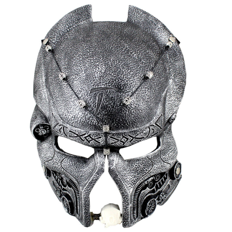 千奇坊万圣节铁血战士面具复古电影主题恐怖avpr独狼全脸男舞会