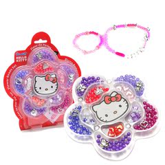 包邮 正品HELLO KITTY 花形彩珠 儿童串珠手链玩具 饰品HKC120