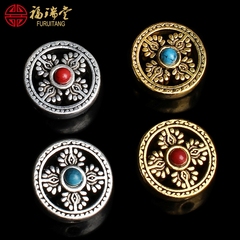 DIY Jewelry Accessories boutique back Tibetan copper pendants pendants beads hand-vajra back insulation accessories