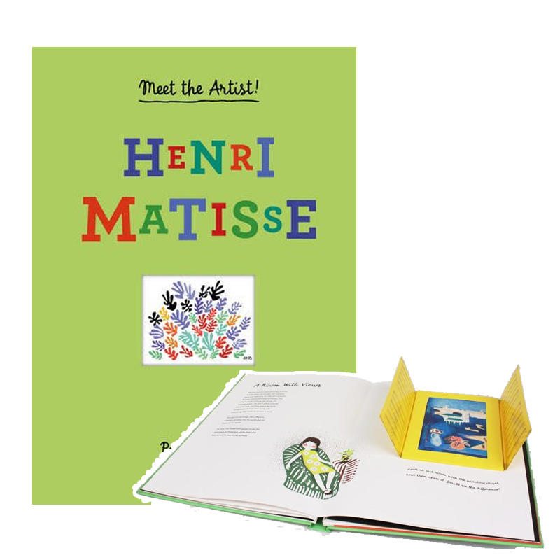 精装英文原版Henri Matisse儿童艺术立体翻翻书 遇见艺术家 亨利马蒂斯 纸上美术馆 野兽派 儿童艺术启蒙图画故事书