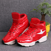 2015 fall/winter warm thick-soled platform shoes high sneaker Korean students in high casual shoes wave