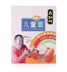 【新货_买三送一】香港寿桃牌儿童面胡萝卜面非油炸宝宝辅食260g