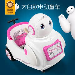 孺宝 大白款儿童电动车 可坐人带遥控童车小孩玩具车宝宝周岁礼物