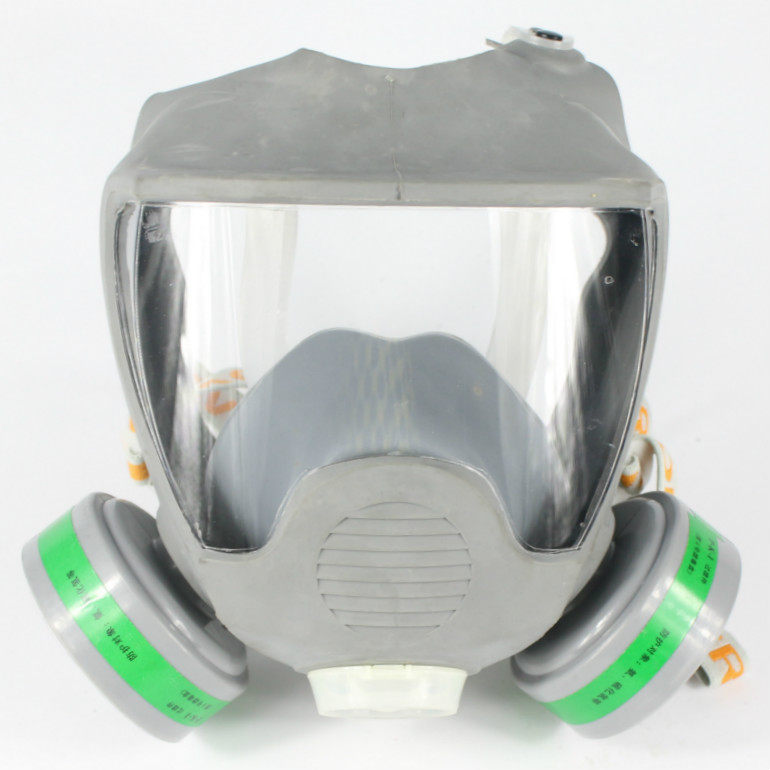 以勒牌防硫化氢异味面罩面具硅胶防氨,防毒口罩防毒半面罩口罩 - 360
