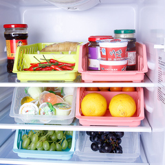 冰箱收纳筐整理箱厨房塑料冰箱保鲜篮子食物收纳篮果蔬收纳宝贝