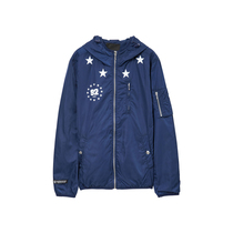 美特斯邦威2015秋装新款男连帽前胸印花茄克吊牌价299元