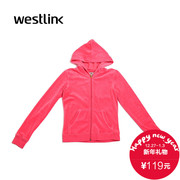 Westlink/West 2015 winter hooded Cardigan new letters down suits women's blouses