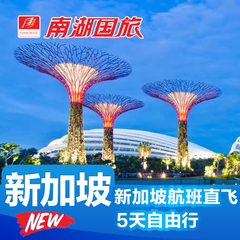 【新加坡航空】广州出发新加坡旅游5天自由行 往返机票 赠送签证a