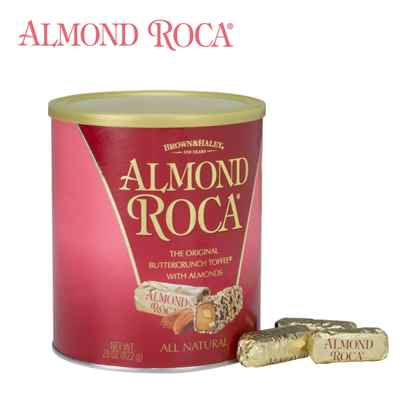 新日期 美国进口ALMOND ROCA乐家扁桃仁巧克力糖罐装822g*2罐