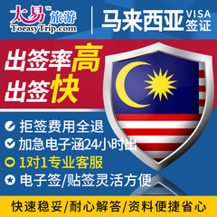 [广州送签]太易 马来西亚签证 个人旅游电子签证 全国办理