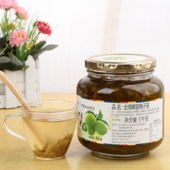 送勺 韩国原装进口青梅茶 韩国quannan全南蜂蜜梅子茶1kg