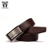 Wan Lima fall 2015 new automatic buckle belts men's leather fashion trends casual Korean version of genuine leather belt