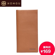 Honggu Hong Gu baotou 2015 business counters authentic male wallet leather silver leather purse 6201