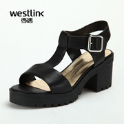 Westlink/Western leather t-simple women's sandals