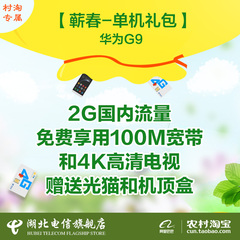 【蕲春村淘】单机礼包华为G9 全家福套餐免费享用100M宽带2G流量