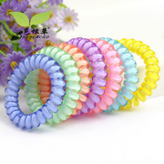 Bagen grass circles made by the Candy-colored line flower hair accessories hair band Korean version of highly elastic rubber bands thick