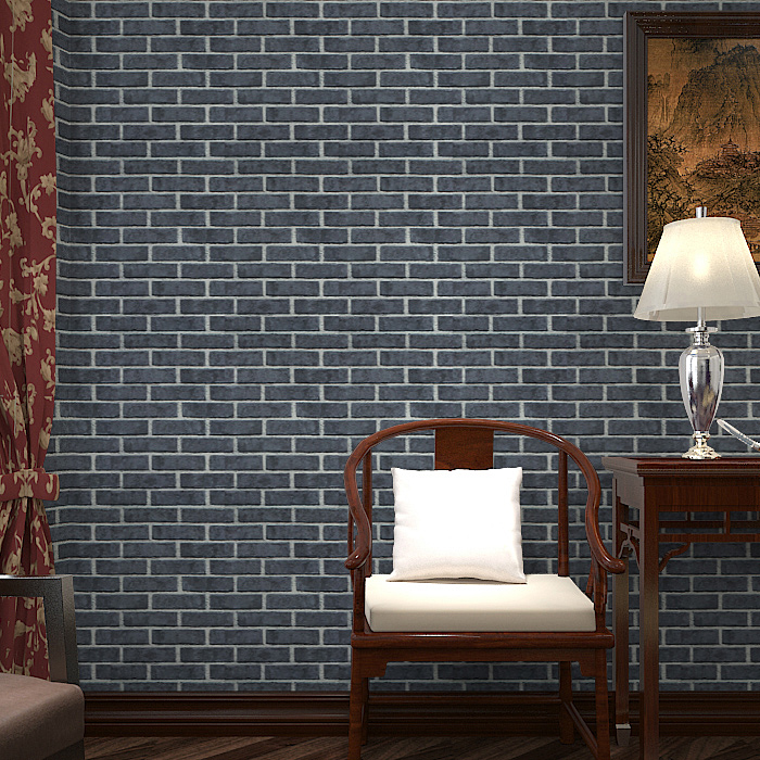 Chinese style grey wallpaper a living room background Restaurant 3D three-dimensional To fake something antique Culture Stone brick Brick wallpaper waterproofin the Decoration main material , Wallpaper , PVC Wallpaper category - from Buy2taobao.com to provide professional Taobao agent buy service