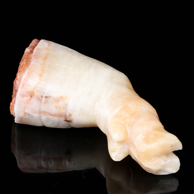 2217 天然碳酸盐质玉肉石摆件 重2.76kg 猪蹄