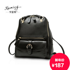 Kamicy/Camilla Pucci bag backpack girl Korean leisure Institute wind simple leisure cow leather bag backpack