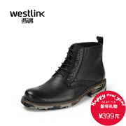 Westlink/West end of 2015 winter New England tide leather strap Camo boots Ma Dingnan boots