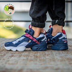 酷动城 REEBOK INSTAPUMP FURY OB 蓝白锐步 充气鞋 AR3197 正品