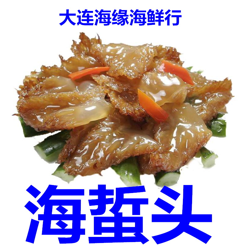 大连海鲜特产 腌制海蜇头 新鲜海蜇皮海蜇丝 酒店饭店用 口感鲜脆