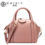 Qi Xian leather women bag handbag woman bags fall 2015 the new pure color simple layer cowhide Crossbody