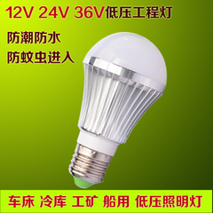 12V24V36V48V60V低压LED球泡灯防潮防虫灯压铸铝材球泡机床冷库灯