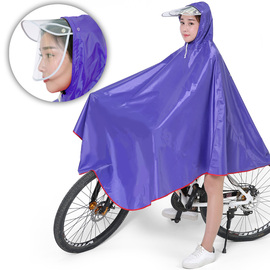 丰神双面罩加大加厚防风斗篷盖电动车自行车雨衣单人电瓶车的雨披