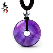 Tokai family Amethyst pendant Amethyst Crystal donut pendant necklace fashion jewelry gift daughter