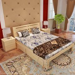 实木床松木床1.8米双人床1.5m简易木床1.2单人床儿童成人简易木床