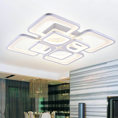 创意个性后现代正方形客厅LED吸顶灯大气简约现代温馨卧室房间灯