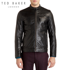 TED BAKER秋冬新款男装 男士时尚休闲修身皮衣夹克
