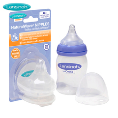 Lansinoh/兰思诺婴幼儿奶瓶160ml 奶嘴中流量防胀气防呛奶瓶奶嘴