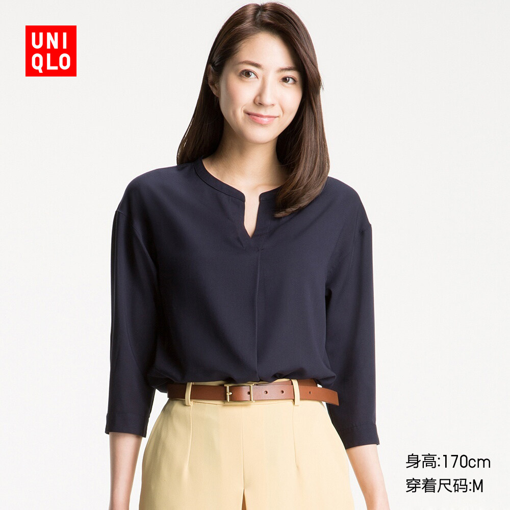 女装 花式衬衫(7分袖) 195833 优衣库uniqlo