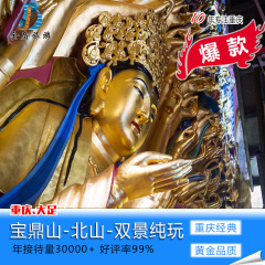 重庆旅游 大足石刻一日游宝顶 北山双景纯玩团旅行社周边游跟团游